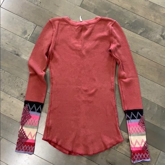 Free People Kombucha Cuff thermal, Washed Red - Picture 2 of 4